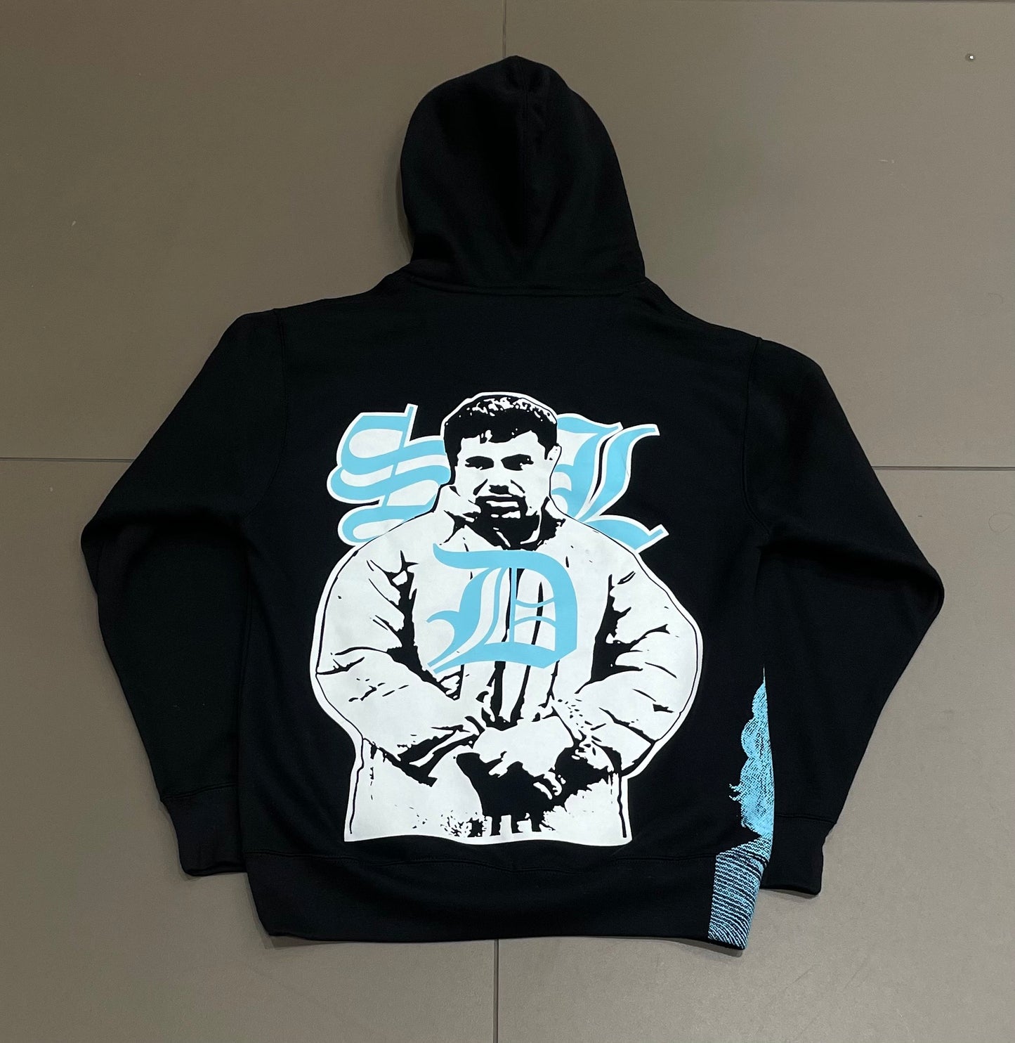 Black/Red SDL Rhinestone Hoodie