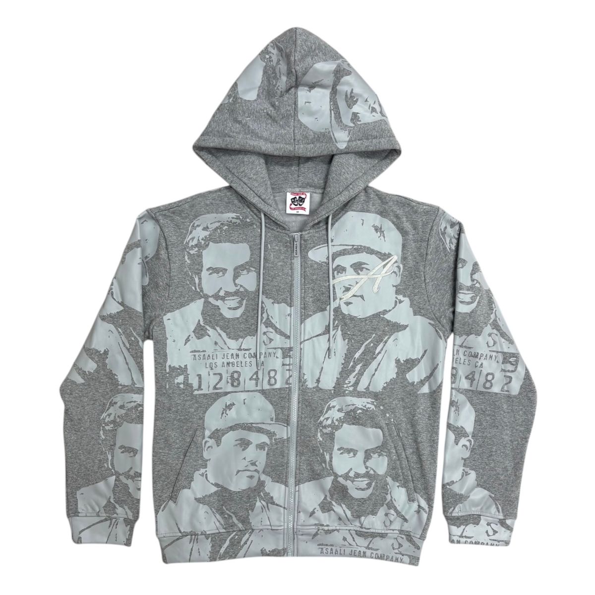 Monochrome Grey Asaali Zipup