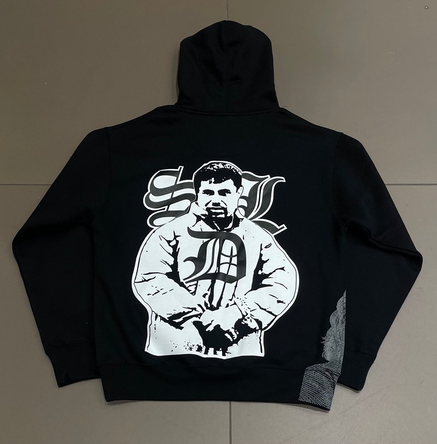 Black/Black SDL Skydalimit Rhinestone Hoodie