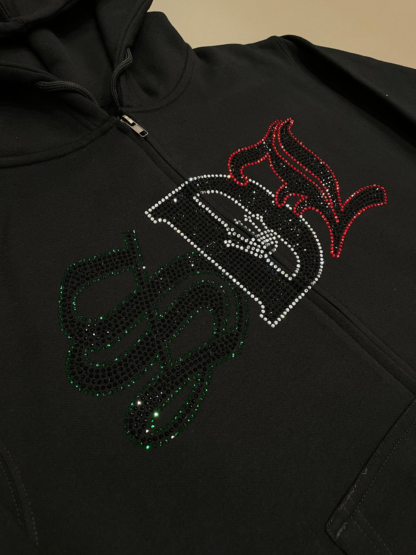 Mexico/Buddha SDL Rhinestone Zipup