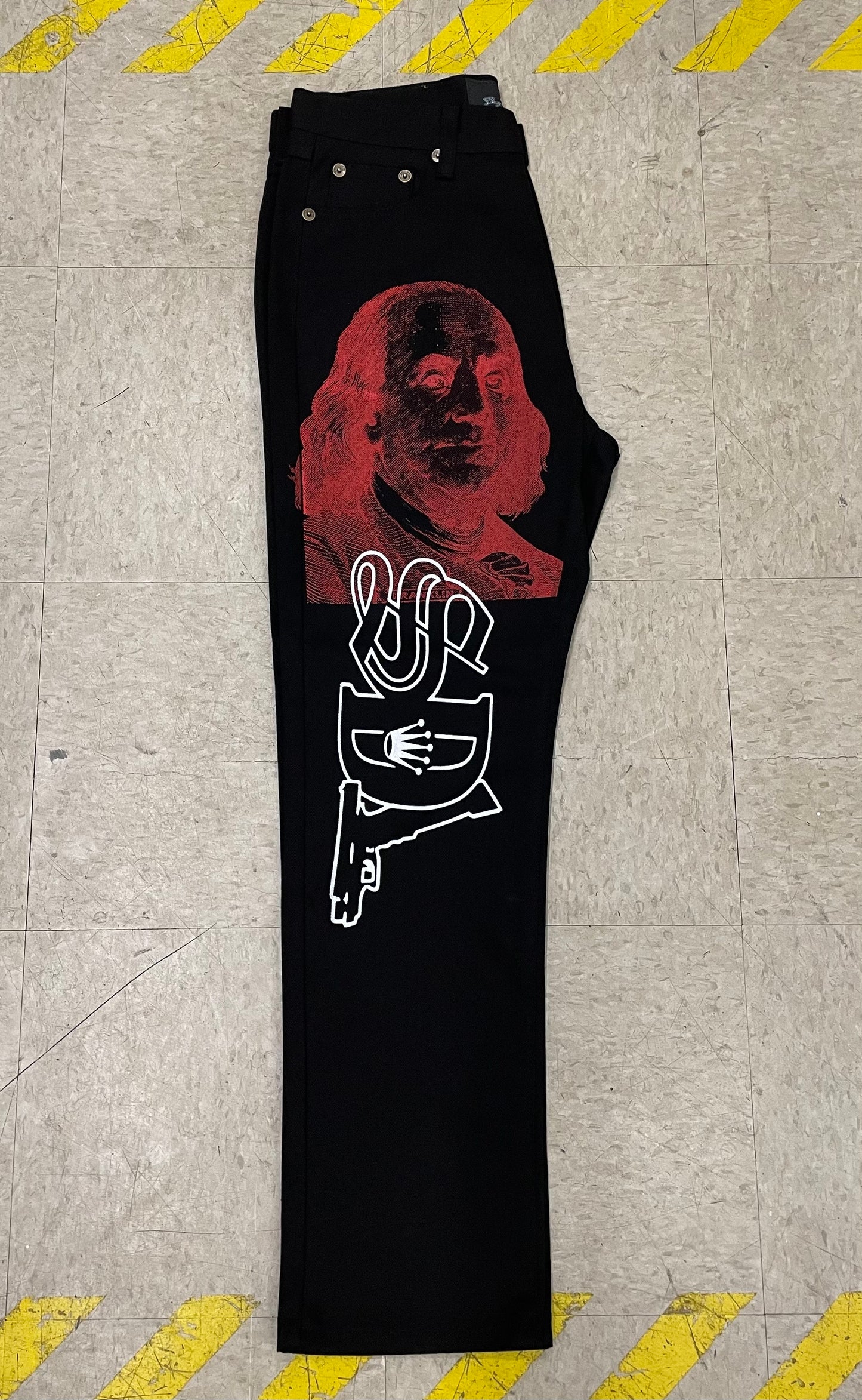 Jet Black/Red Benji SDL Jeans