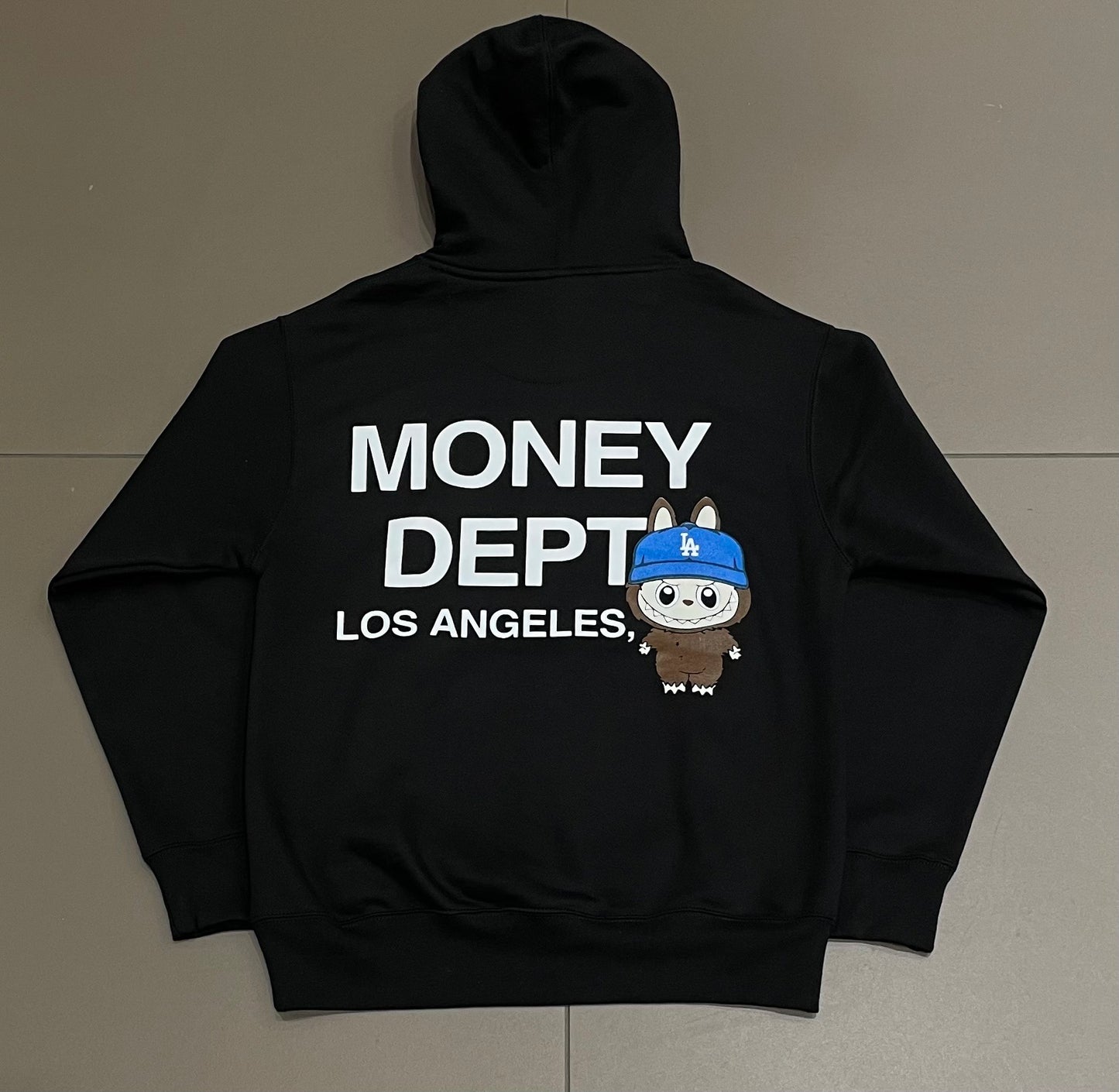Black Labubu Money Dept Hoodie