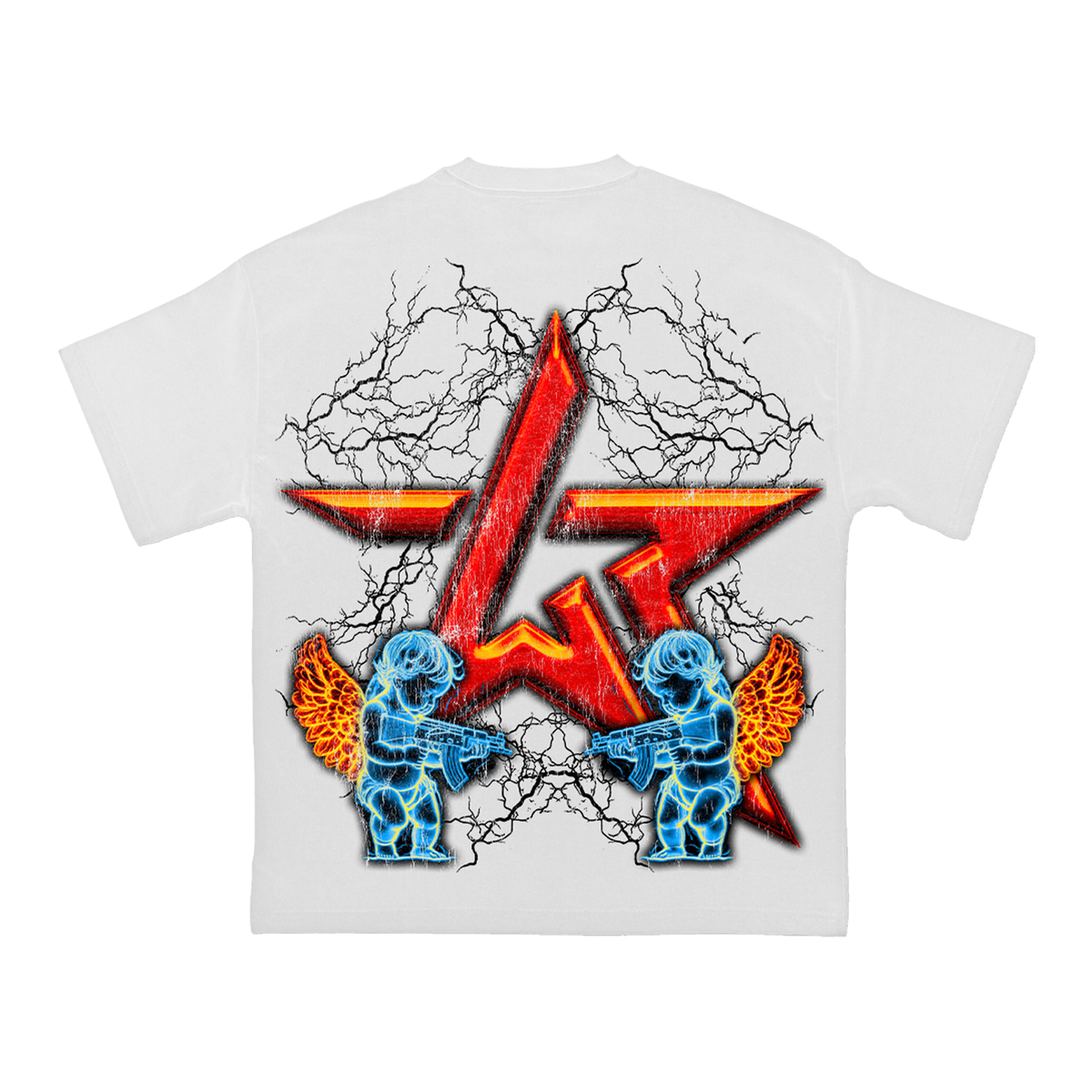 White Protected Love Wknd Riot Tee