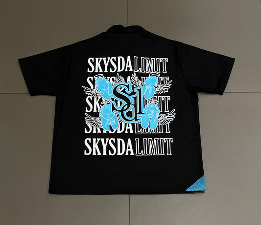 Black/Blue SDL Ben Davis Half Zip