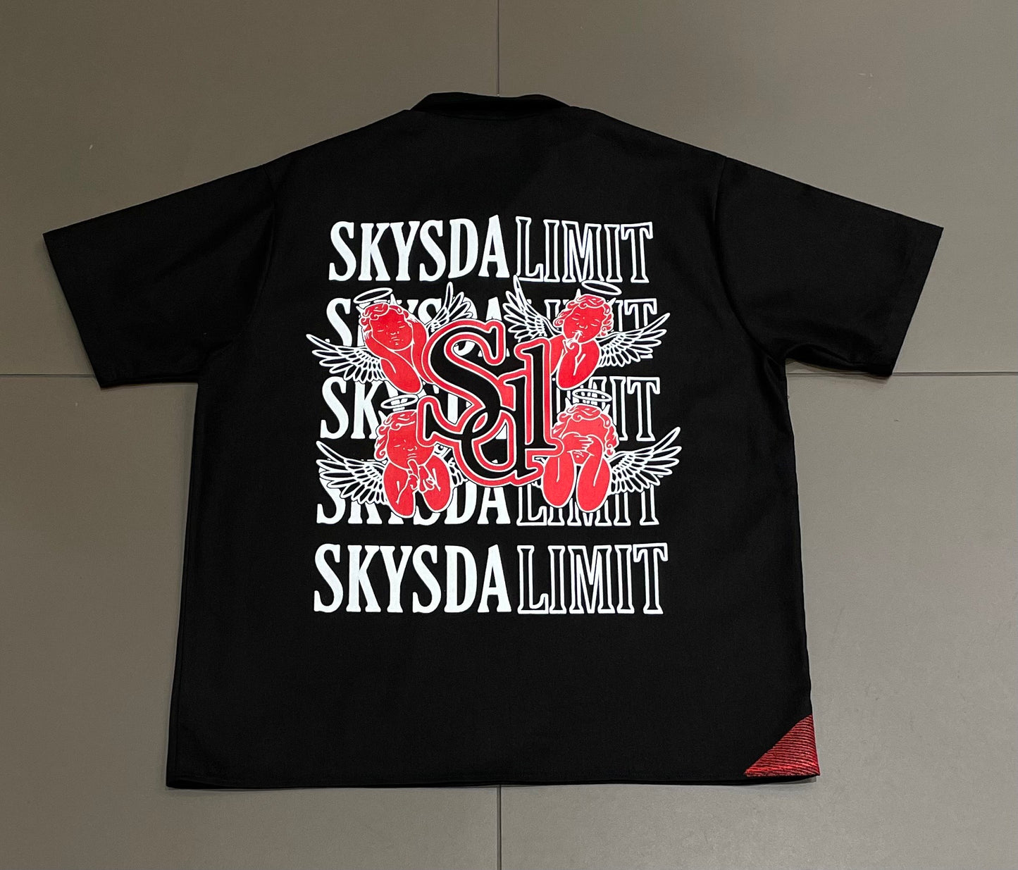 Black/Red SDL Ben Davis Half Zip