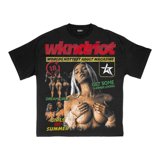Black Adult Magazine Wknd Riot Tee
