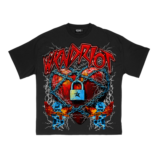 Black Protected Love Wknd Riot Tee
