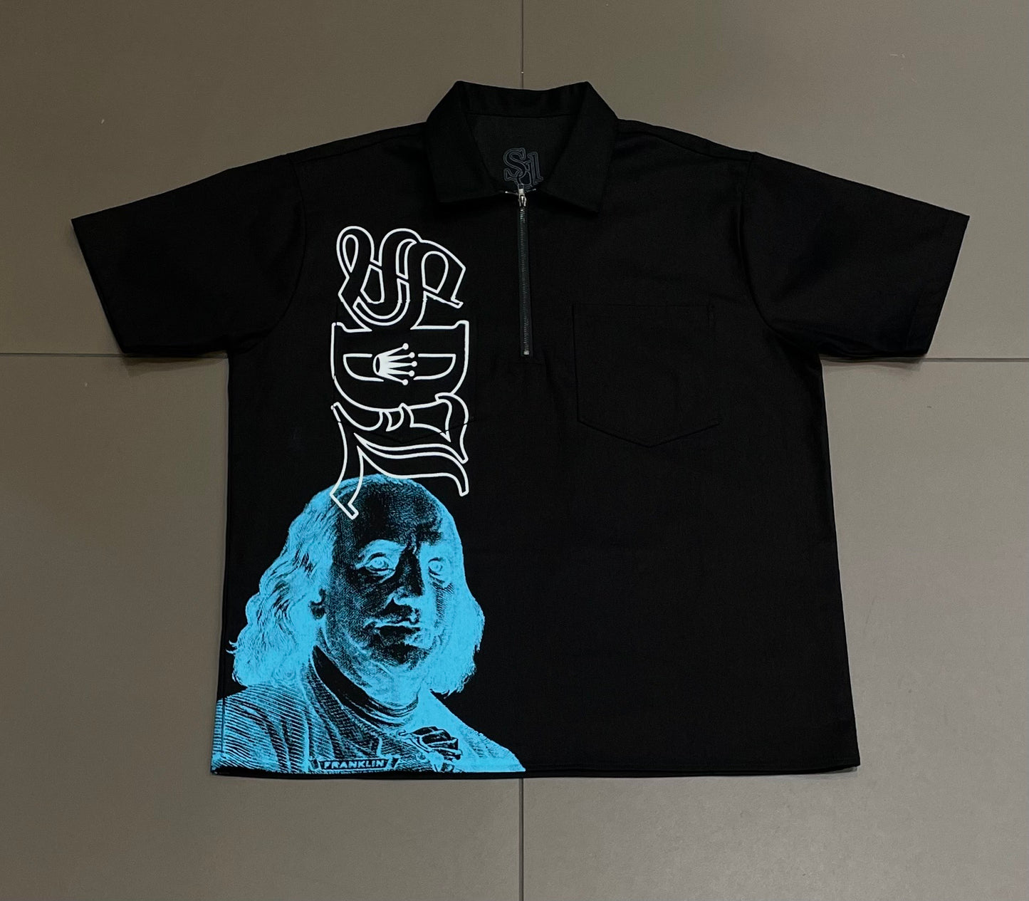 Black/Blue SDL Ben Davis Half Zip