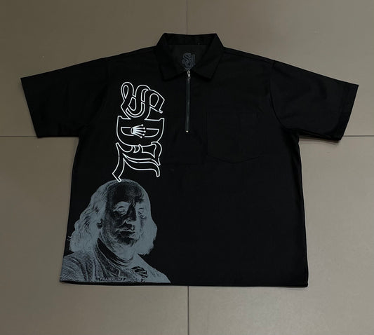 Black/Grey SDL Ben Davis Half Zip