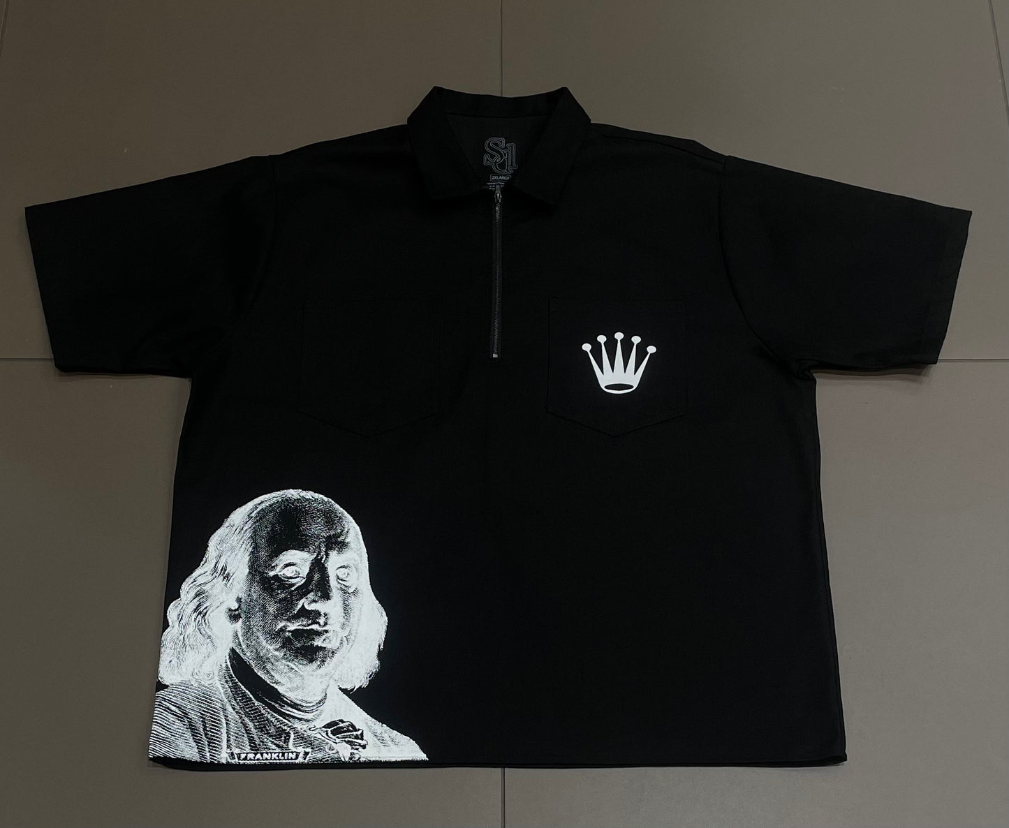 Black/White SDL Ben Davis Half Zip