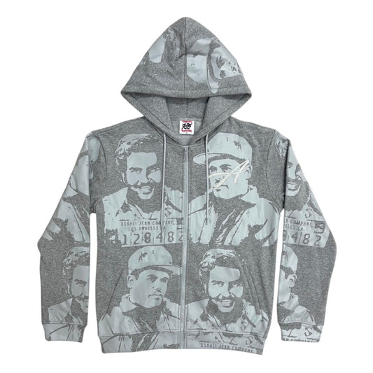 Monochrome Grey Asaali Zipup