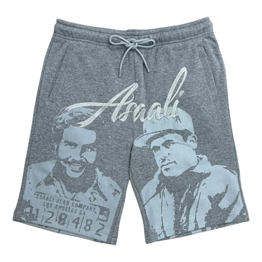 Monochrome Grey Asaali Shorts