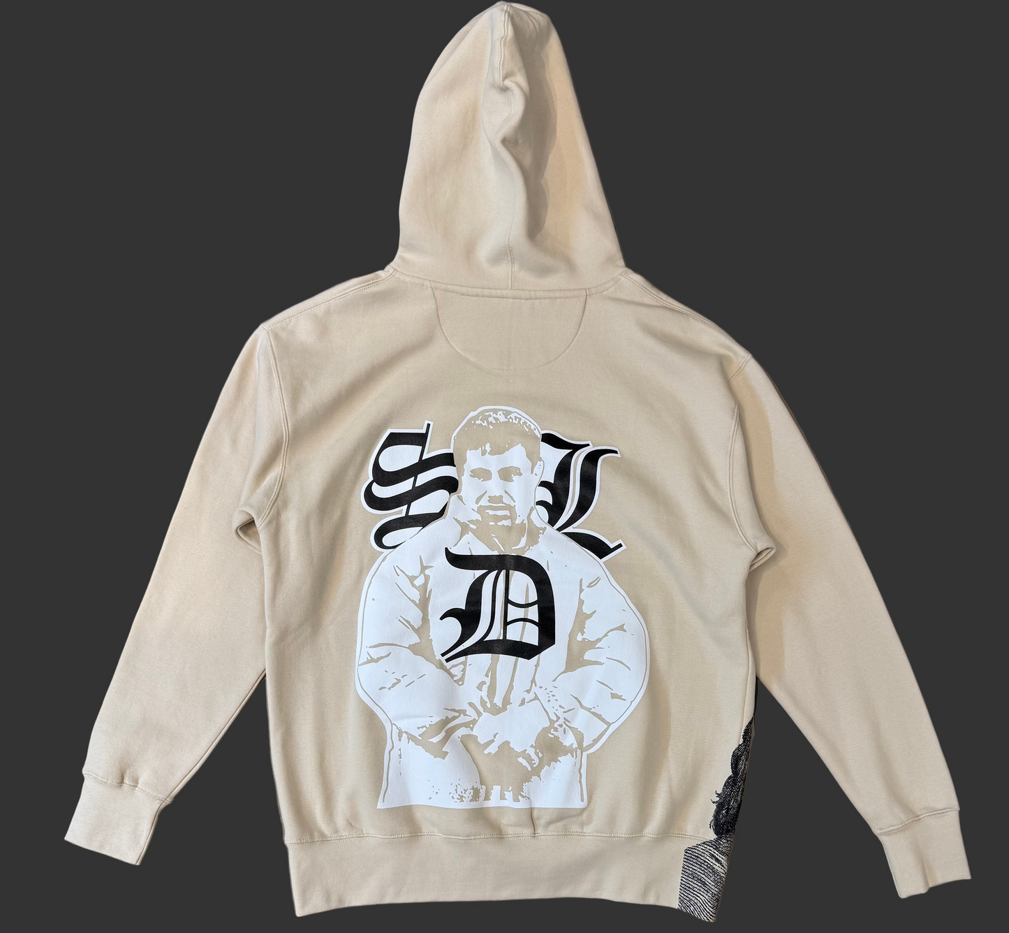 CREAM SDL DOUBLE PRINT HOODIE