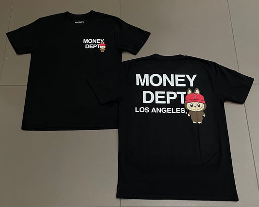 Black Angels Labubu Money Dept Tee