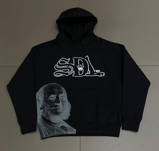 Black/White Budha SDL Hoodie