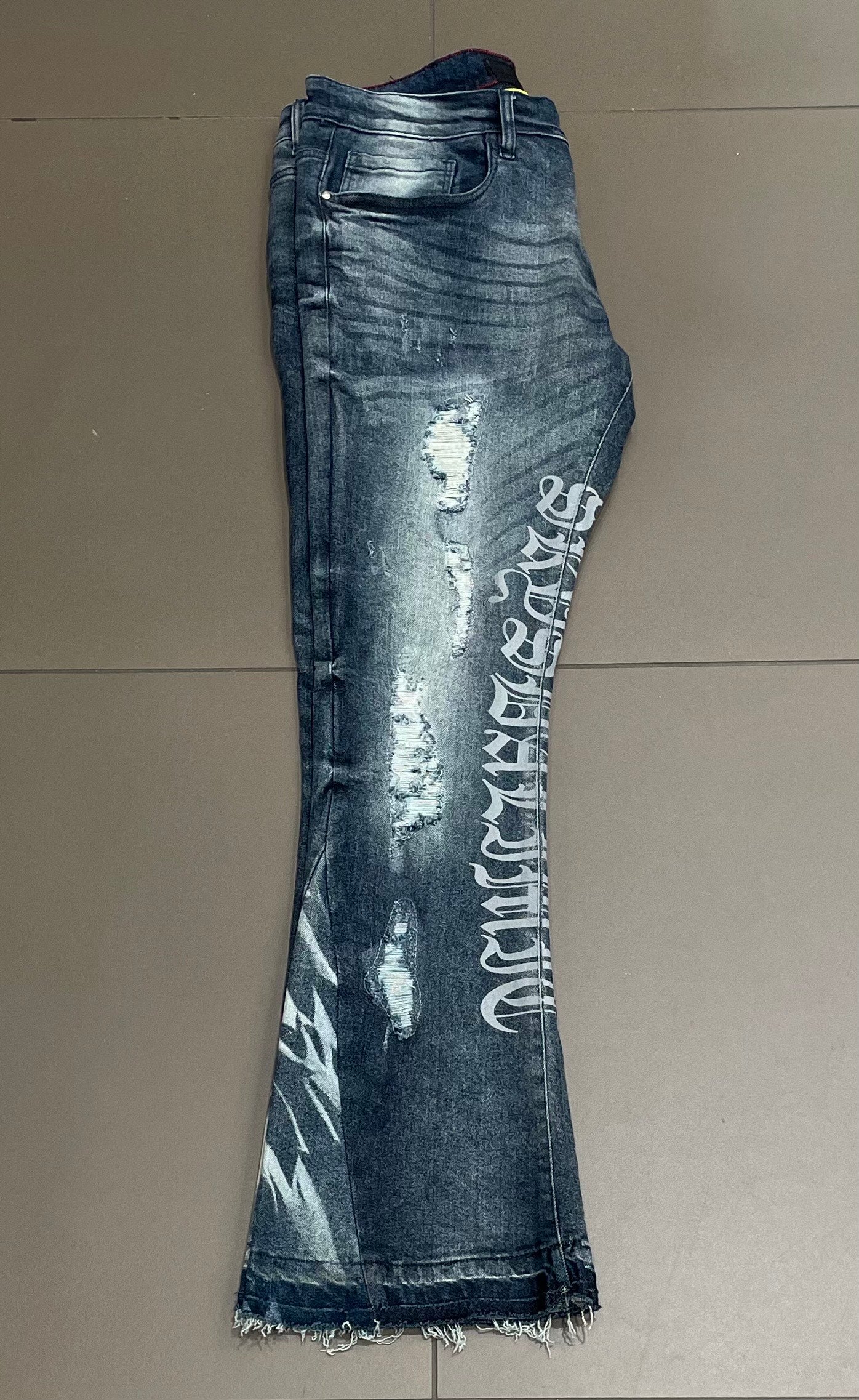 Washed Blue SDL Flare Jeans
