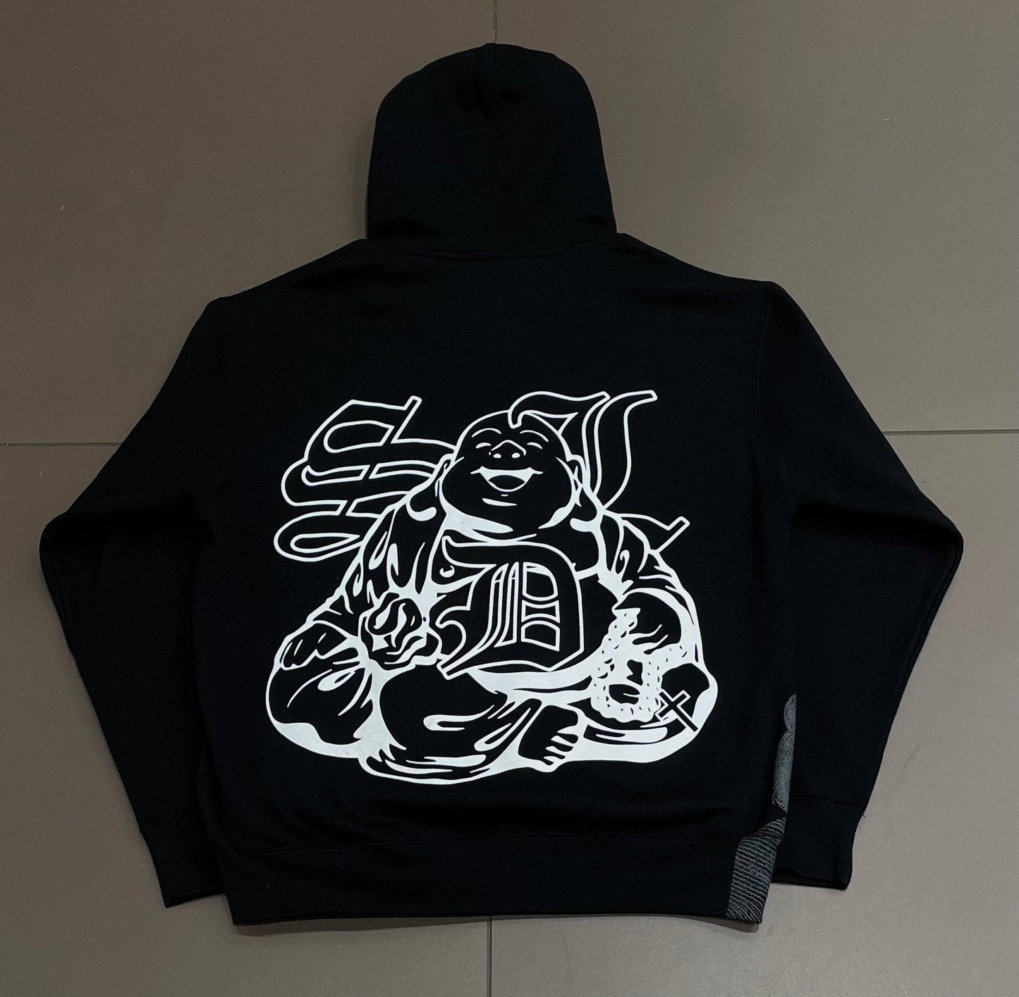 Black/White Budha SDL Hoodie