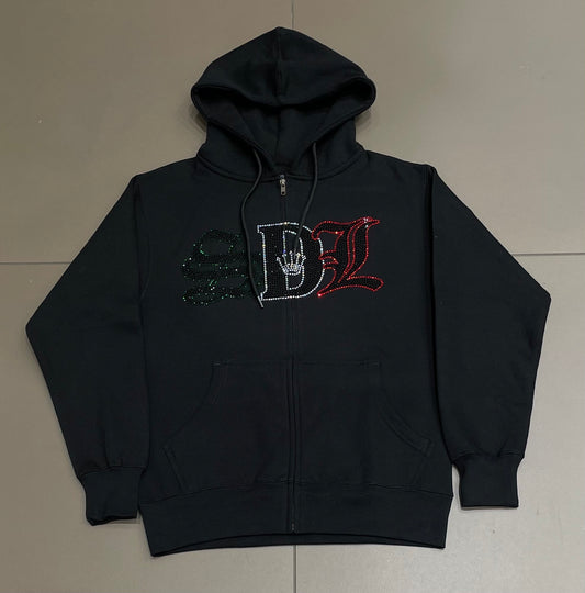 Mexico/Buddha SDL Rhinestone Zipup