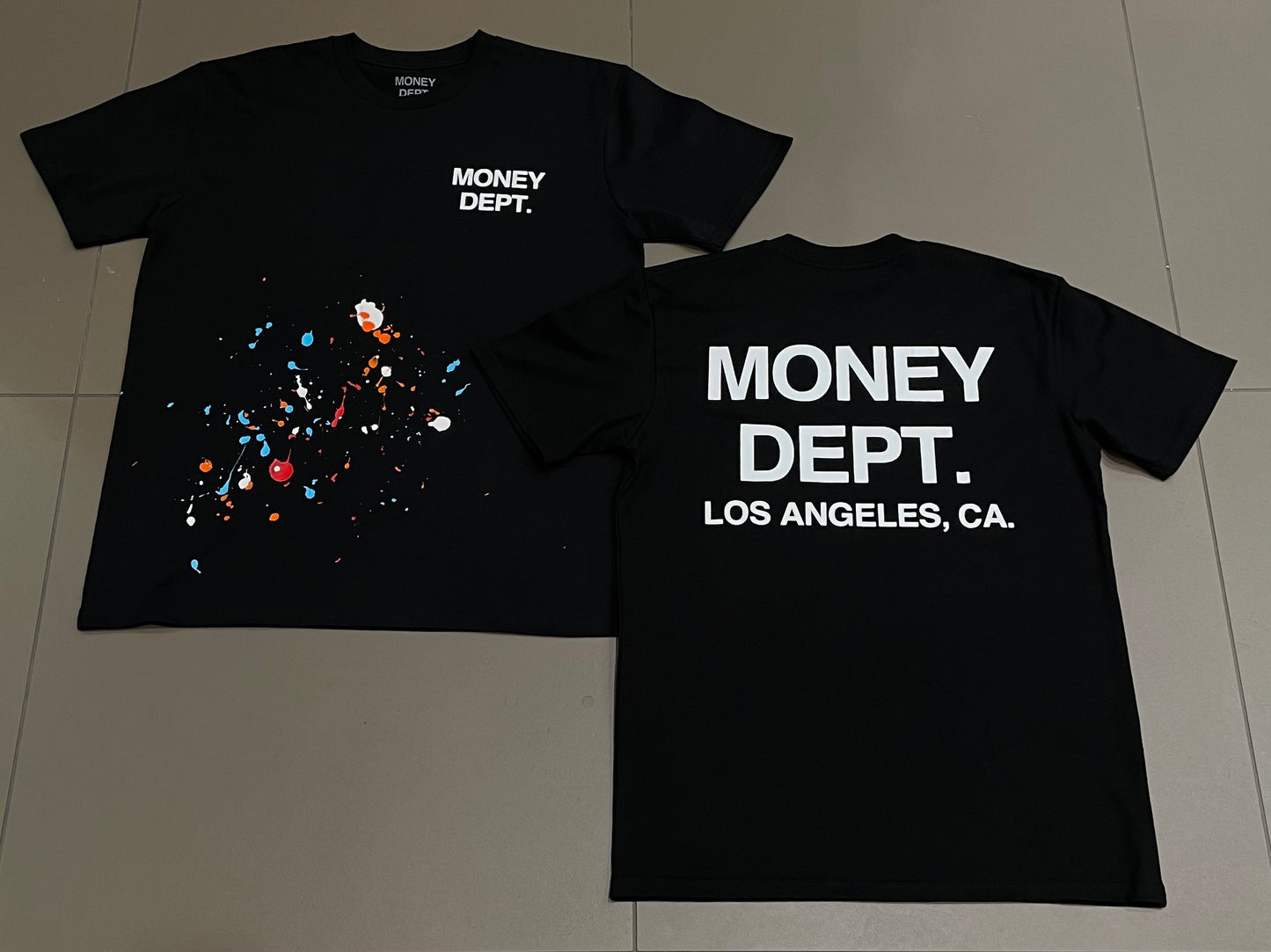 Black Paint Money Dept Tee
