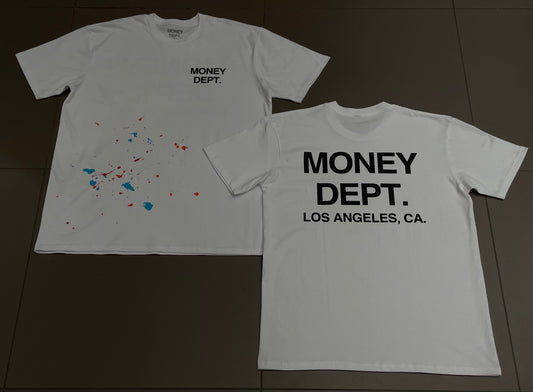 White Paint Money Dept Tee
