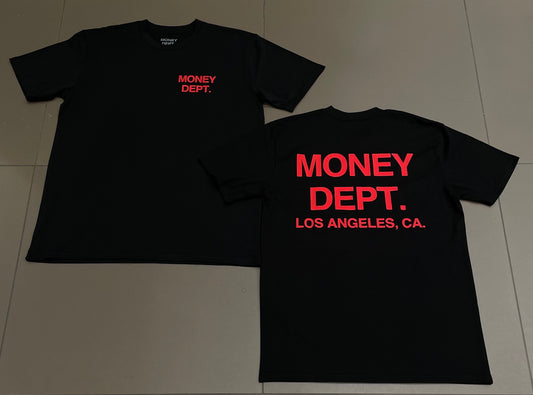 Black/Red Money Dept Tee