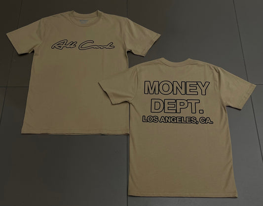 Tan All Cash x Money Dept Tee