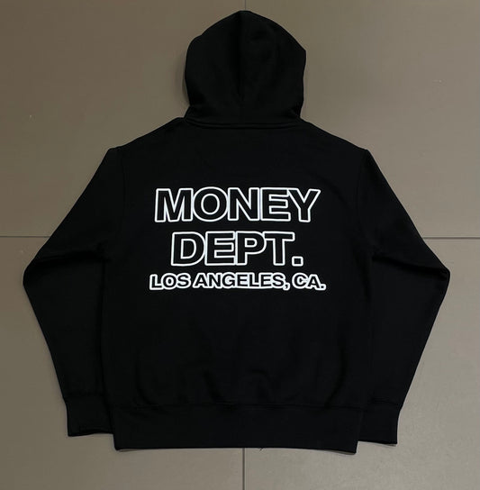 Black/White All Cash x Money Dept Hoodie