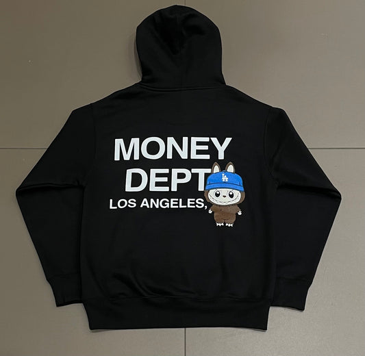 Black Labubu Money Dept Hoodie