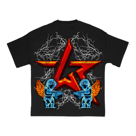 Black Protected Love Wknd Riot Tee