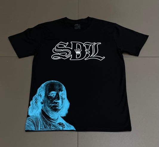 Black/Blue SDL Tee