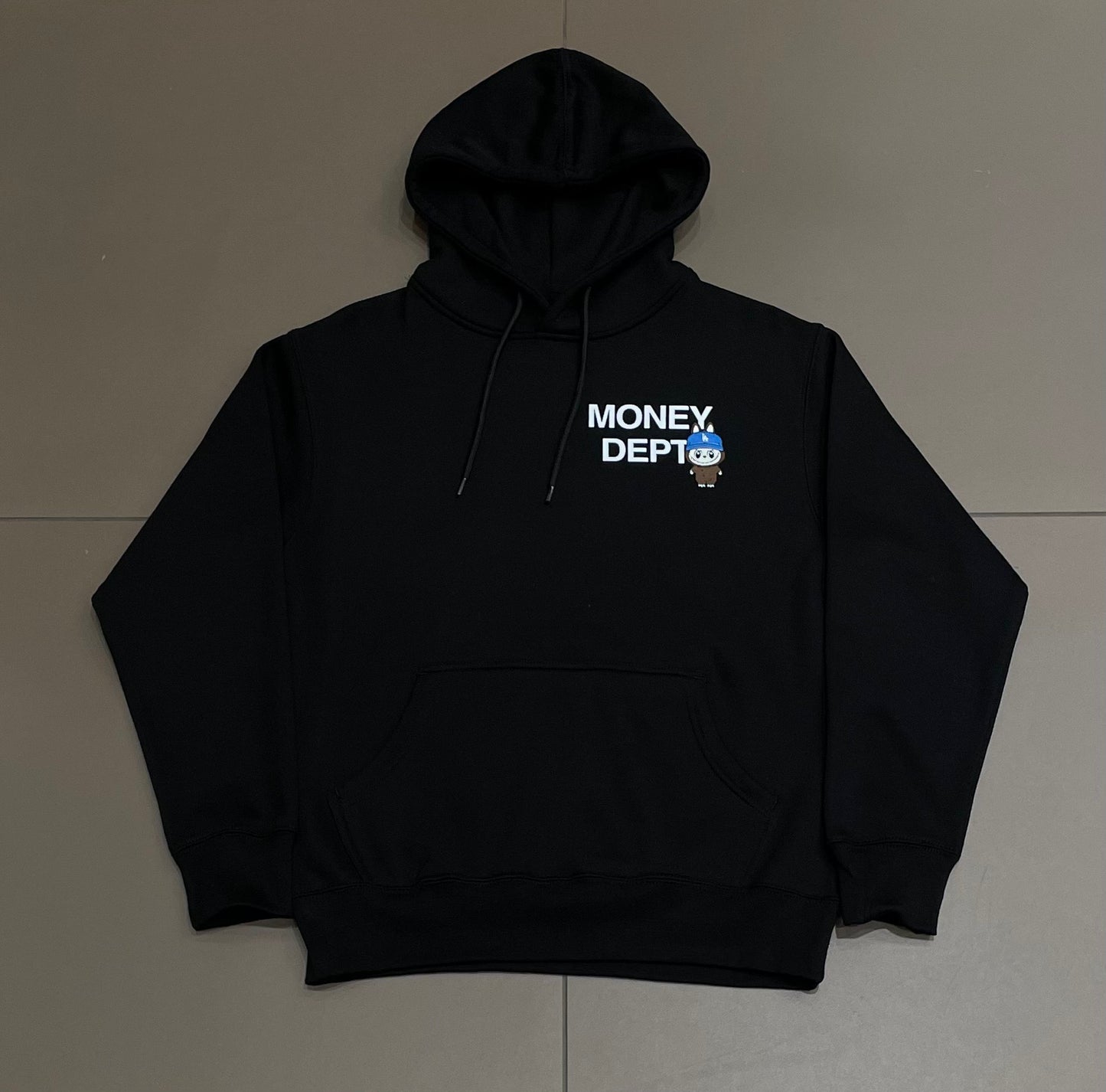 Black Labubu Money Dept Hoodie
