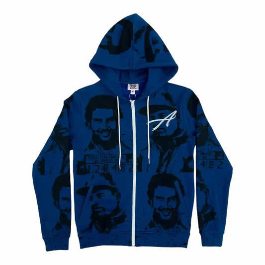 NAVY ASAALI ZIP-UP