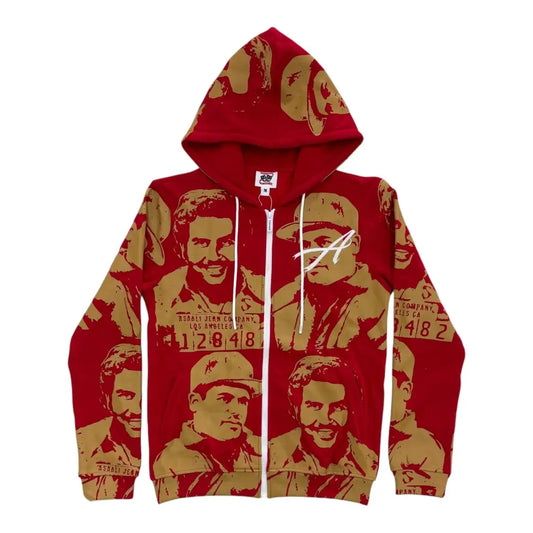 RED/GOLD ASAALI ZIP-UP